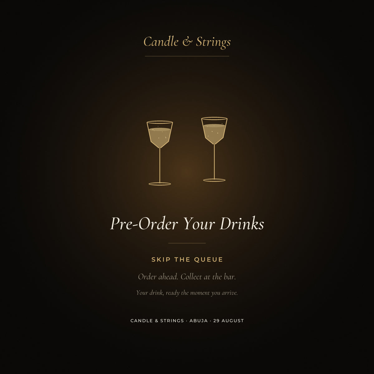 Pre-Order Drinks - Skip the Queue