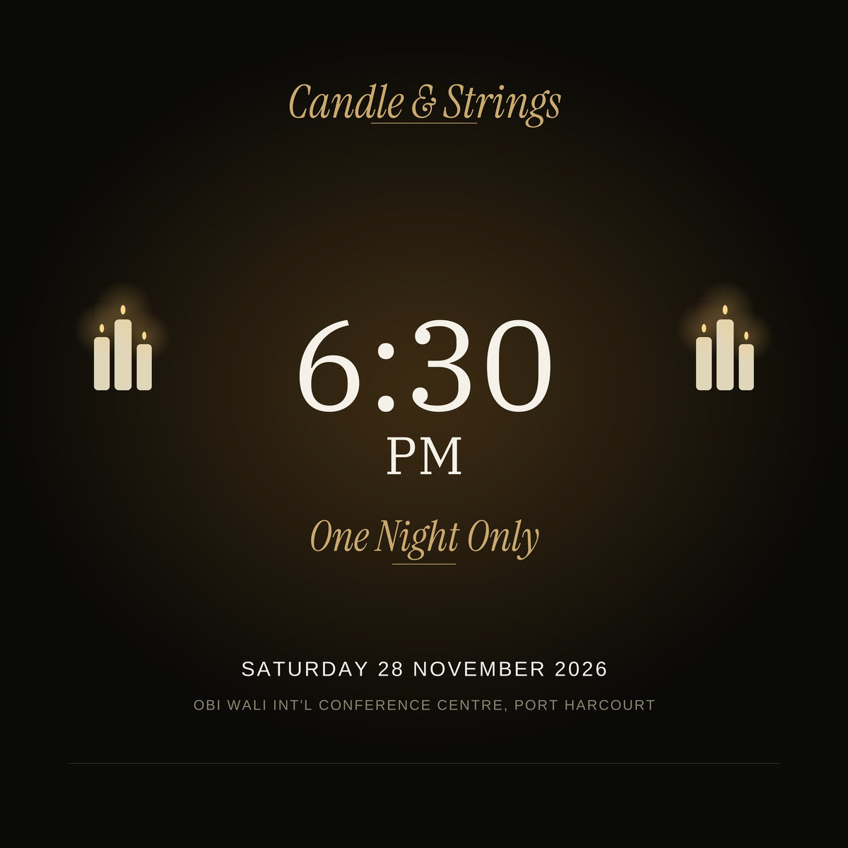 Candle & Strings: Port Harcourt Debut