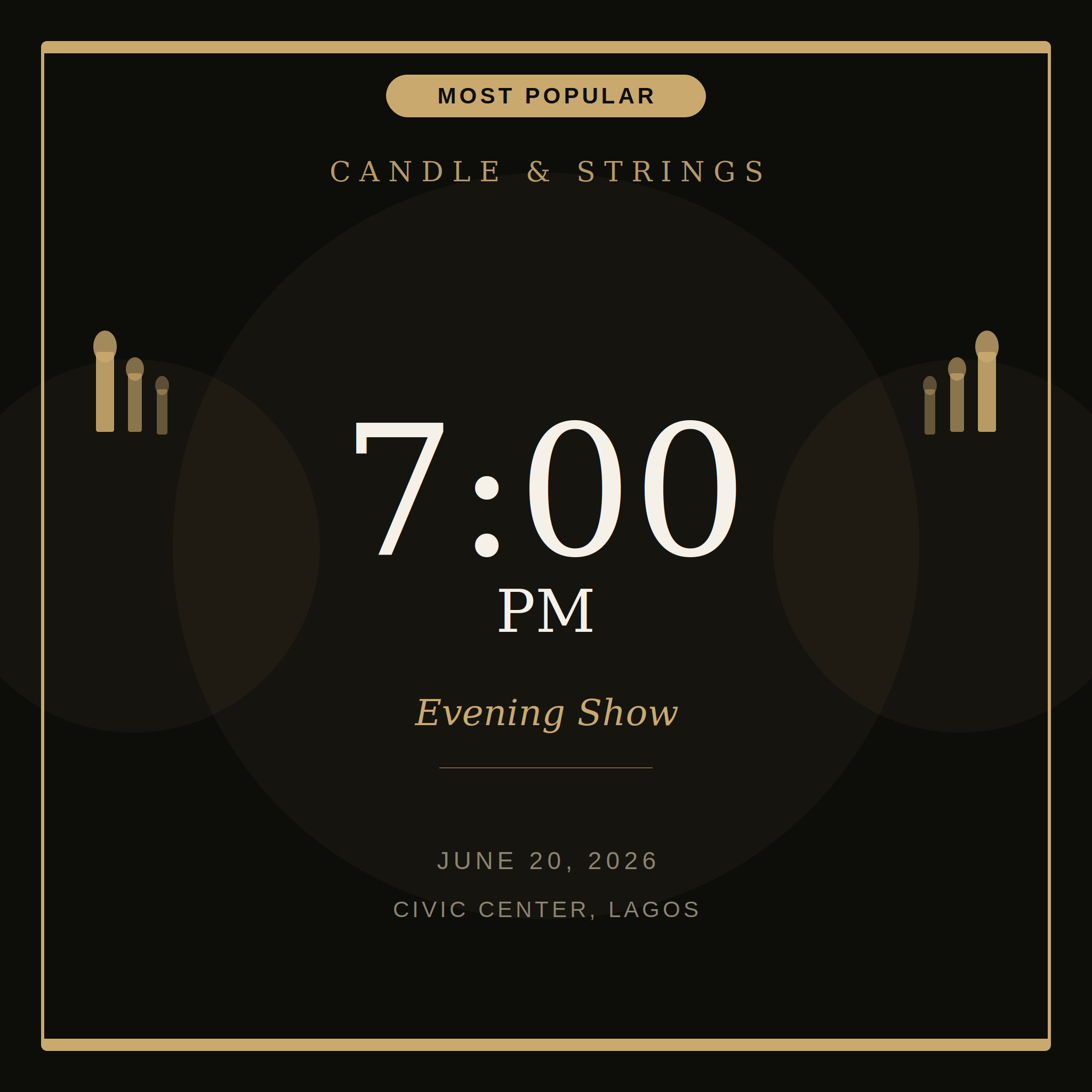 Candle and Strings 7pm Show