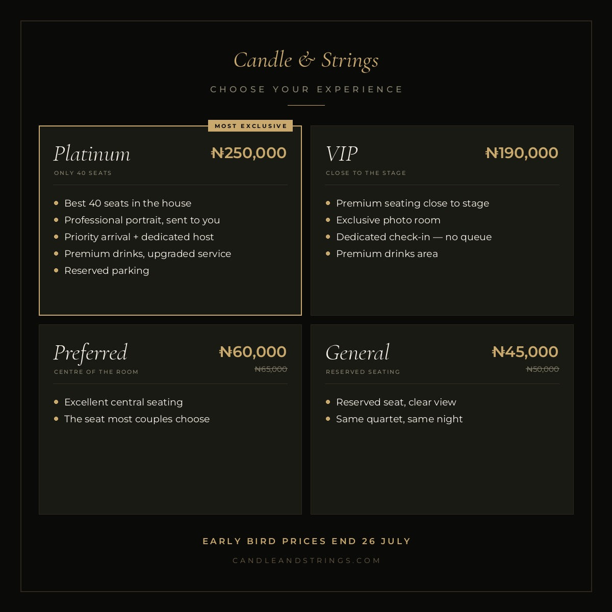 Candle & Strings: Abuja Debut