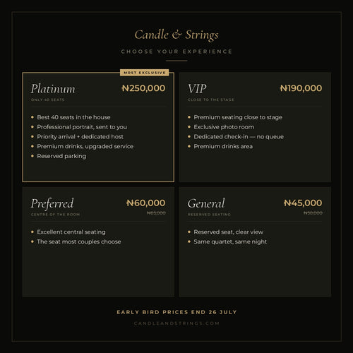 Candle & Strings: Abuja Debut